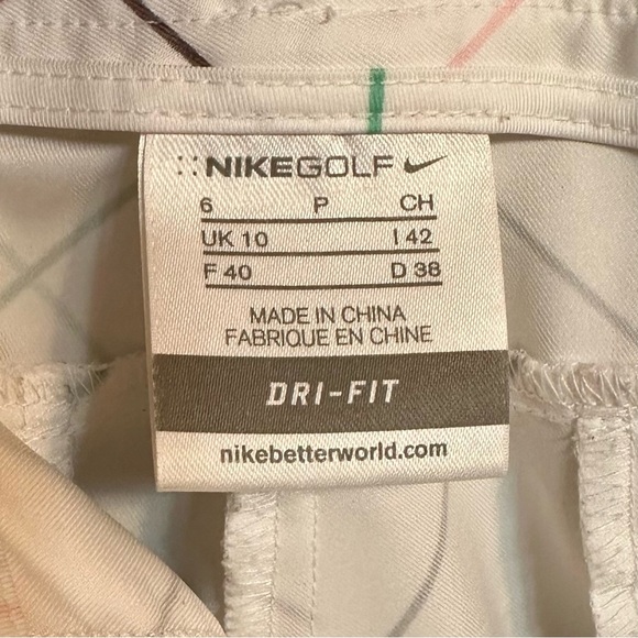 Nike Golf Women's Argyle Bermuda Shorts Size 6 Multicolor Dri-Fit - Picture 4 of 9